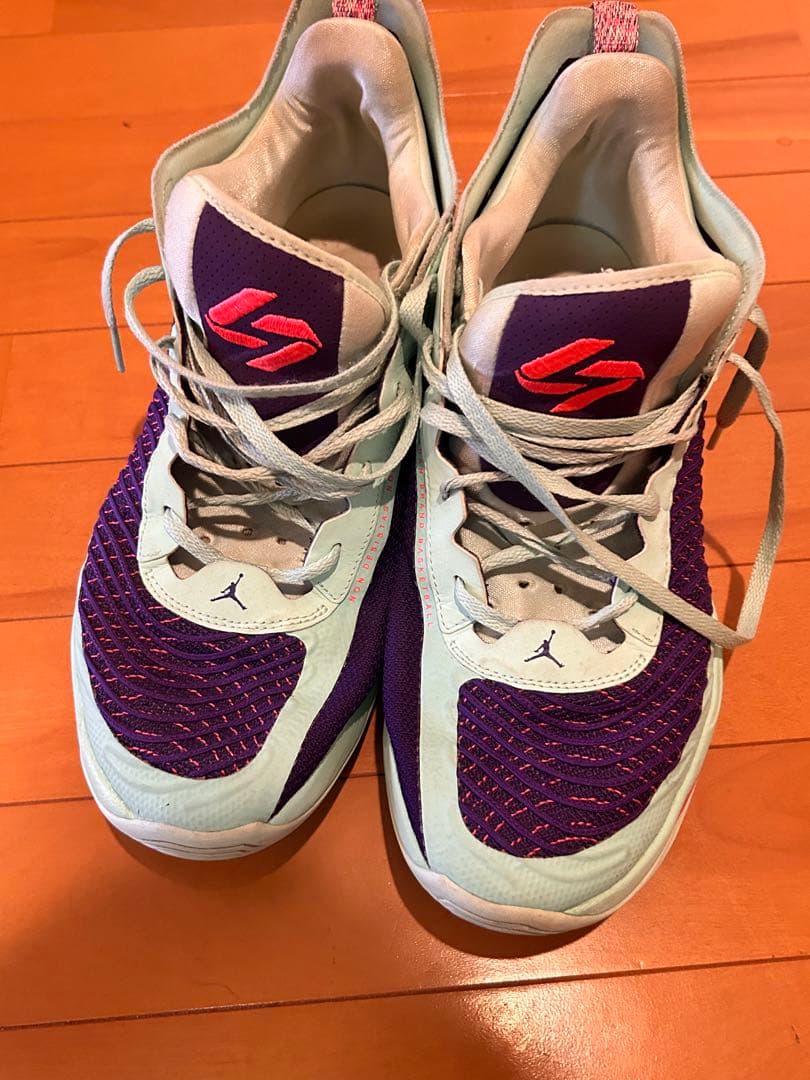 【ルカ1 】 Jordan バスケットボールシューズ ミントグリーン/パープル