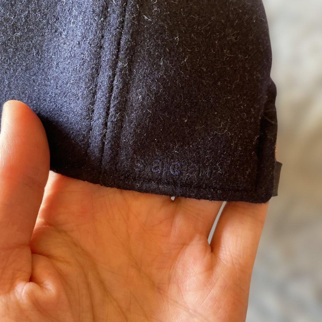 美品！　サカイ　ネイビー刺繍Sロゴ　キャップ