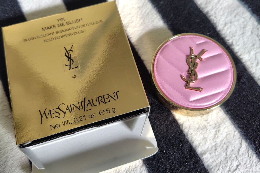 YSL メイクミーブラッシュ パウダー　42 ベビードールピンク