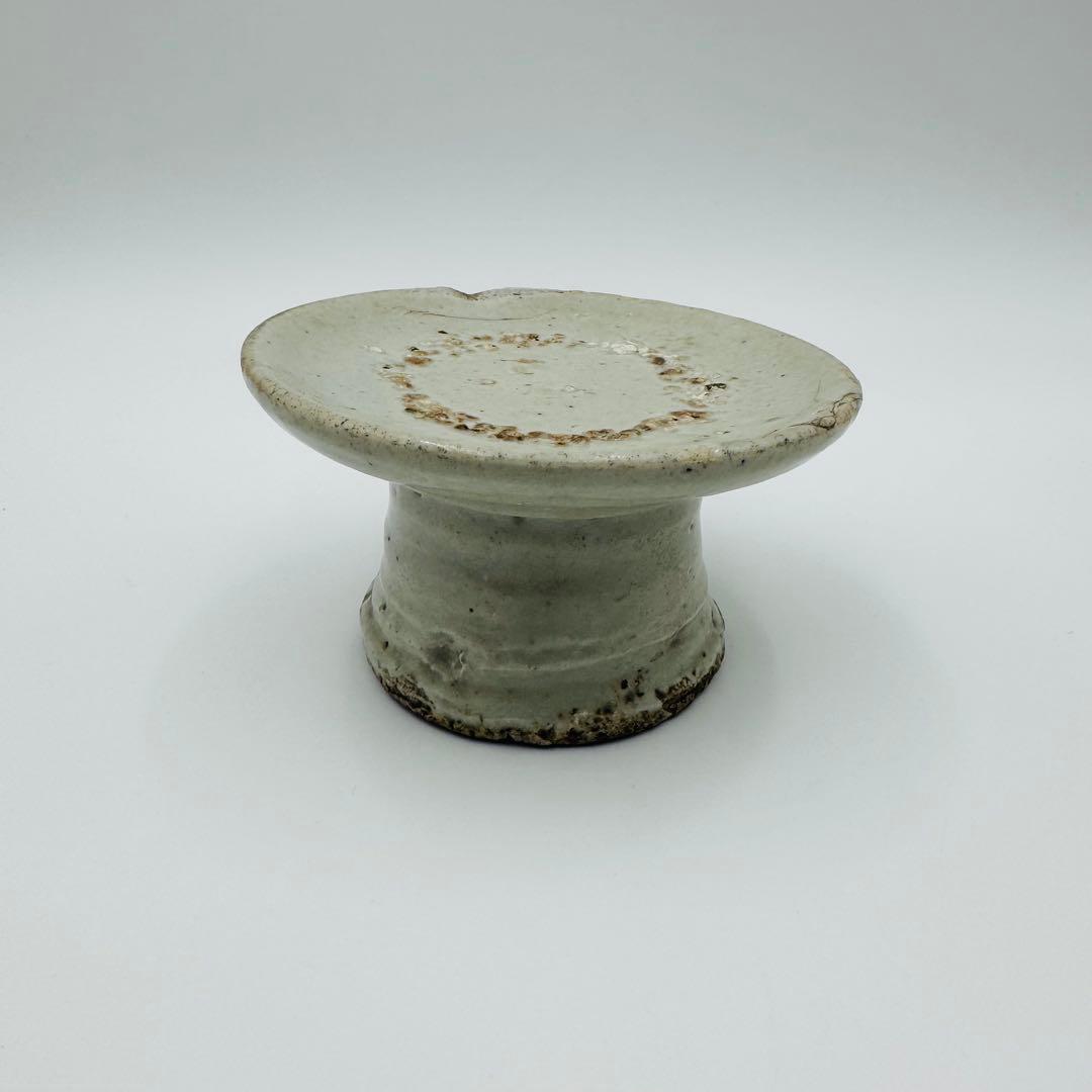 【李朝　朝鮮白磁　高杯　高台皿】骨董　アンティーク　インテリア