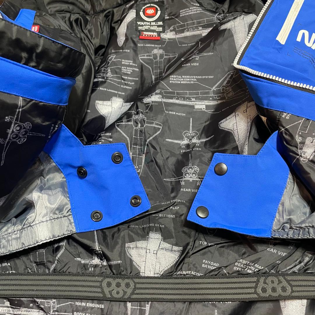686 NASA スノーボード ウェア キッズ XL 2点セット