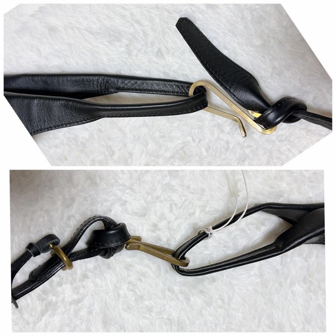 美品 近年 NICENESS LOWE ホースレザー ショルダーバッグ メンズ