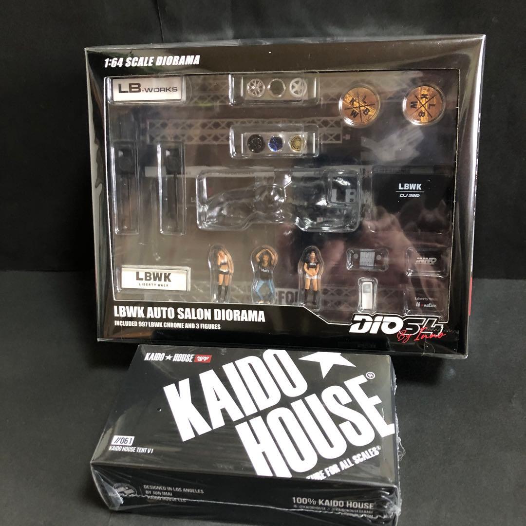 inno64 LBWK オートサロン ジオラマ 訳アリ+街道ハウス V1 テント