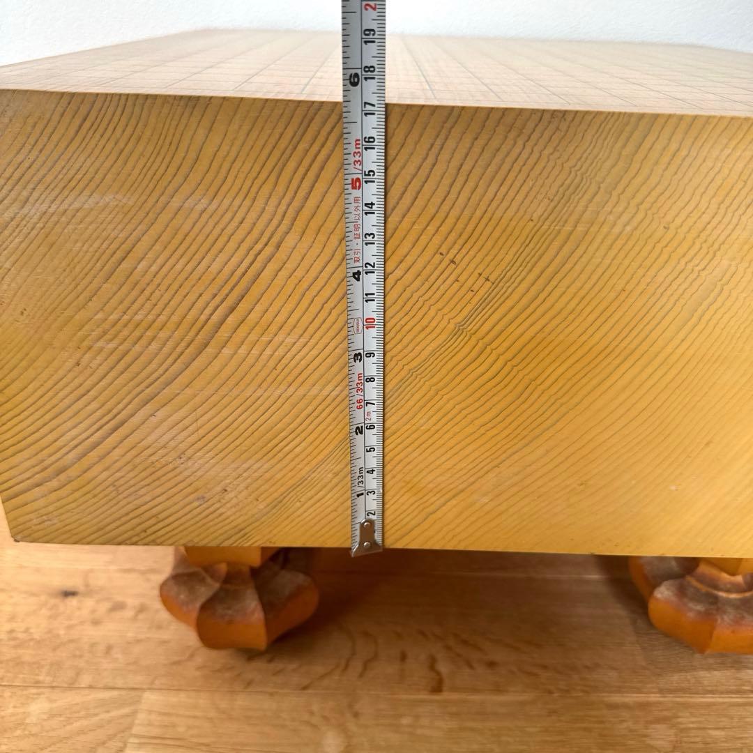 囲碁盤/ 脚付き/ヘソ有り/カバー付き/17cm厚/碁盤/囲碁