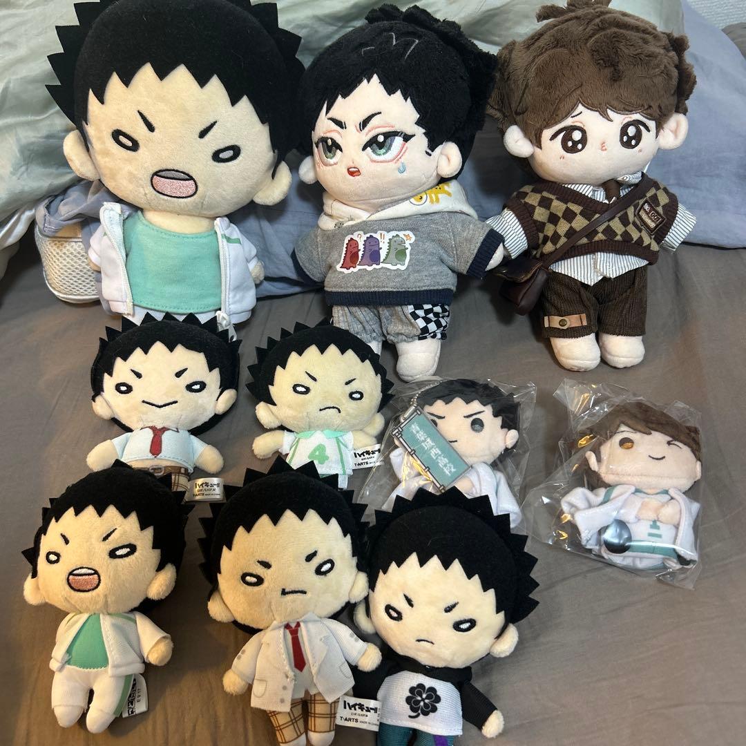 ハイキュー　岩泉一　にとたん　ぬいぐるみ　指の上