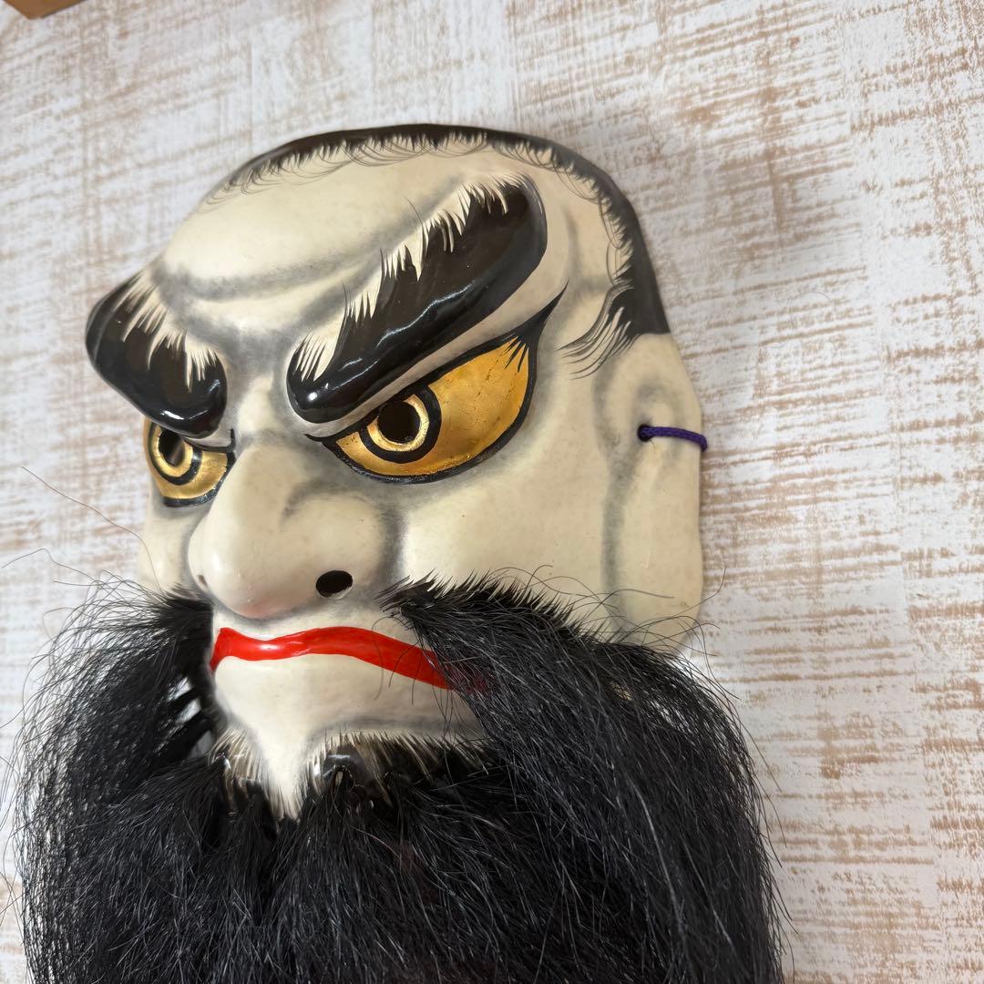 石見神楽面　岩本万吉作　日本伝統　日本舞踊　お面　神楽面