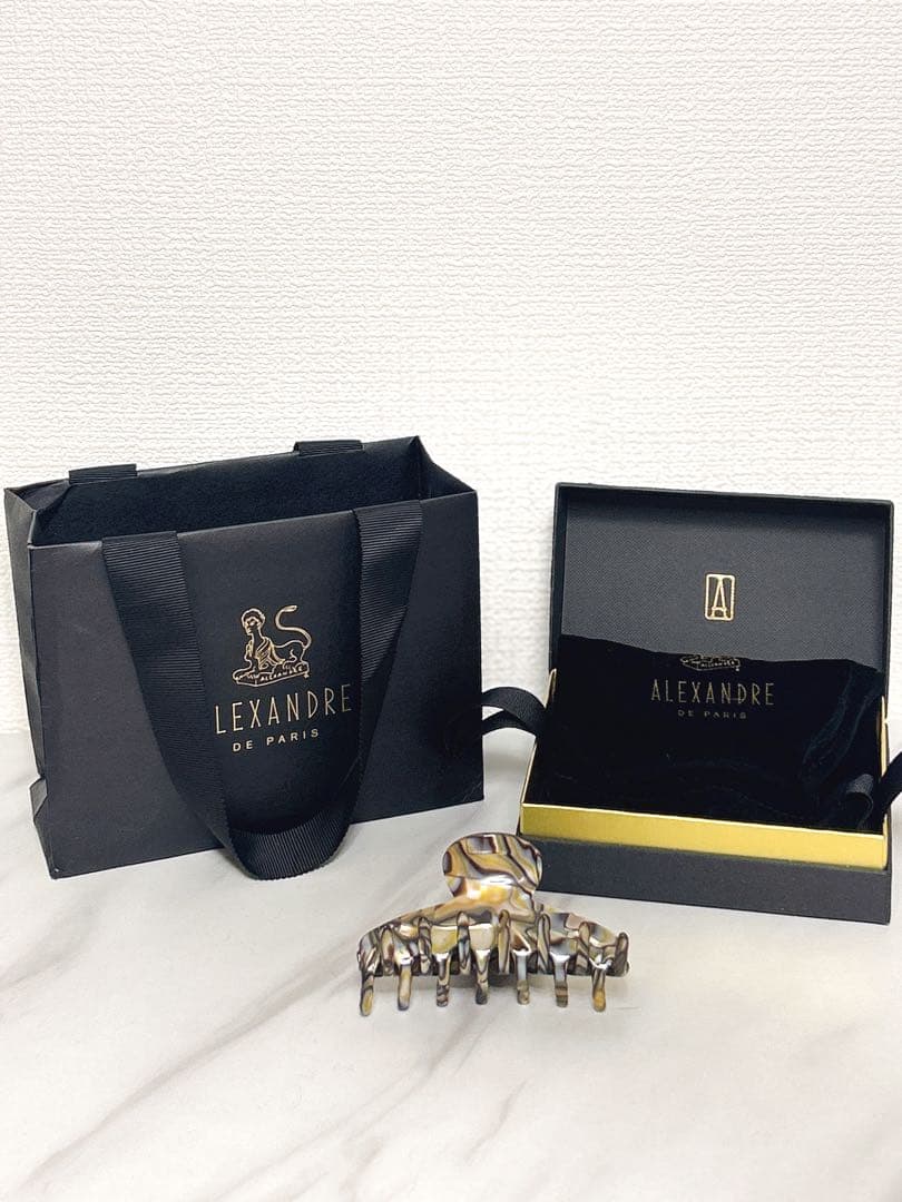 【ALEXANDRE DE PARIS】ヘアクリップ オパール