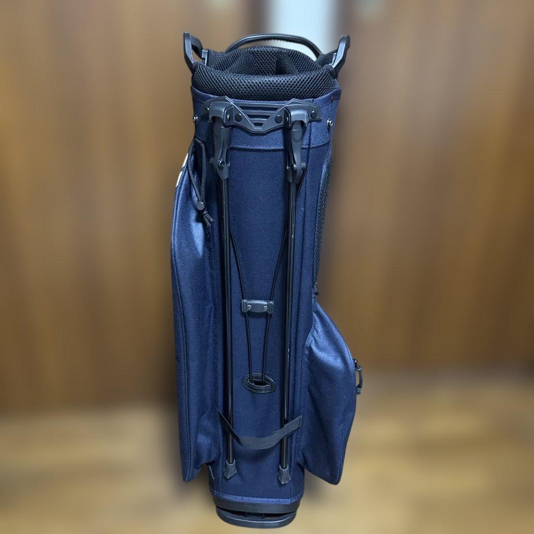 ZERO HALLIBURTON ネイビー キャディバッグ　スタンド式
