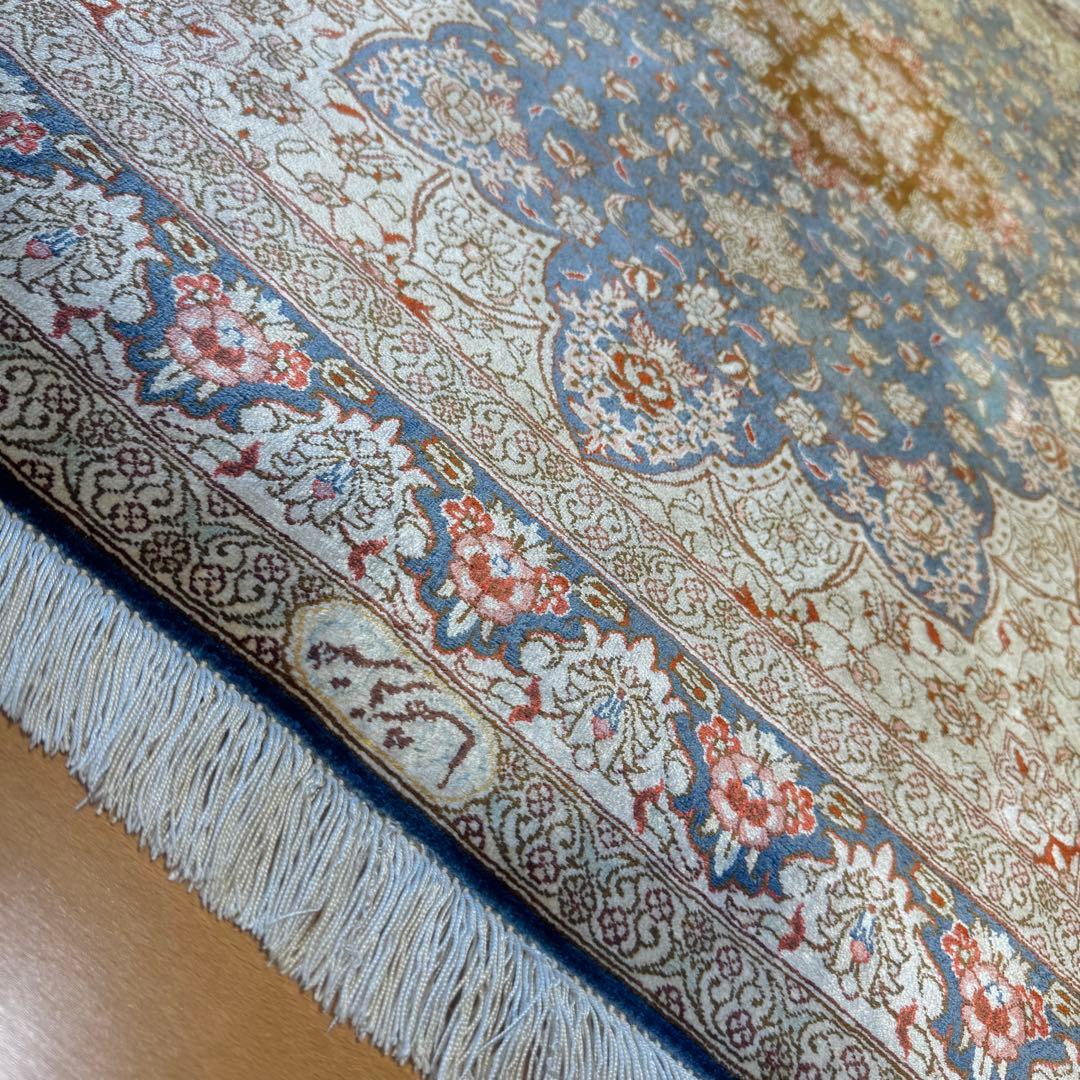 ペルシャ絨毯　100%SILK QOM 120&78cm