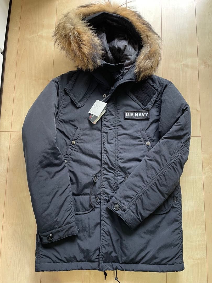 uniform experiment U.E.NAVY モッズコート ブラック