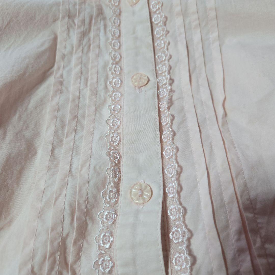 メタモルフォーゼ 丸襟ピンクレース ブラウス