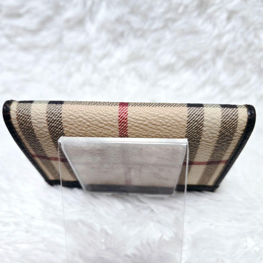 希少 ホースロゴ BURBERRY 名刺入れ カードケース ノバチェック レザー