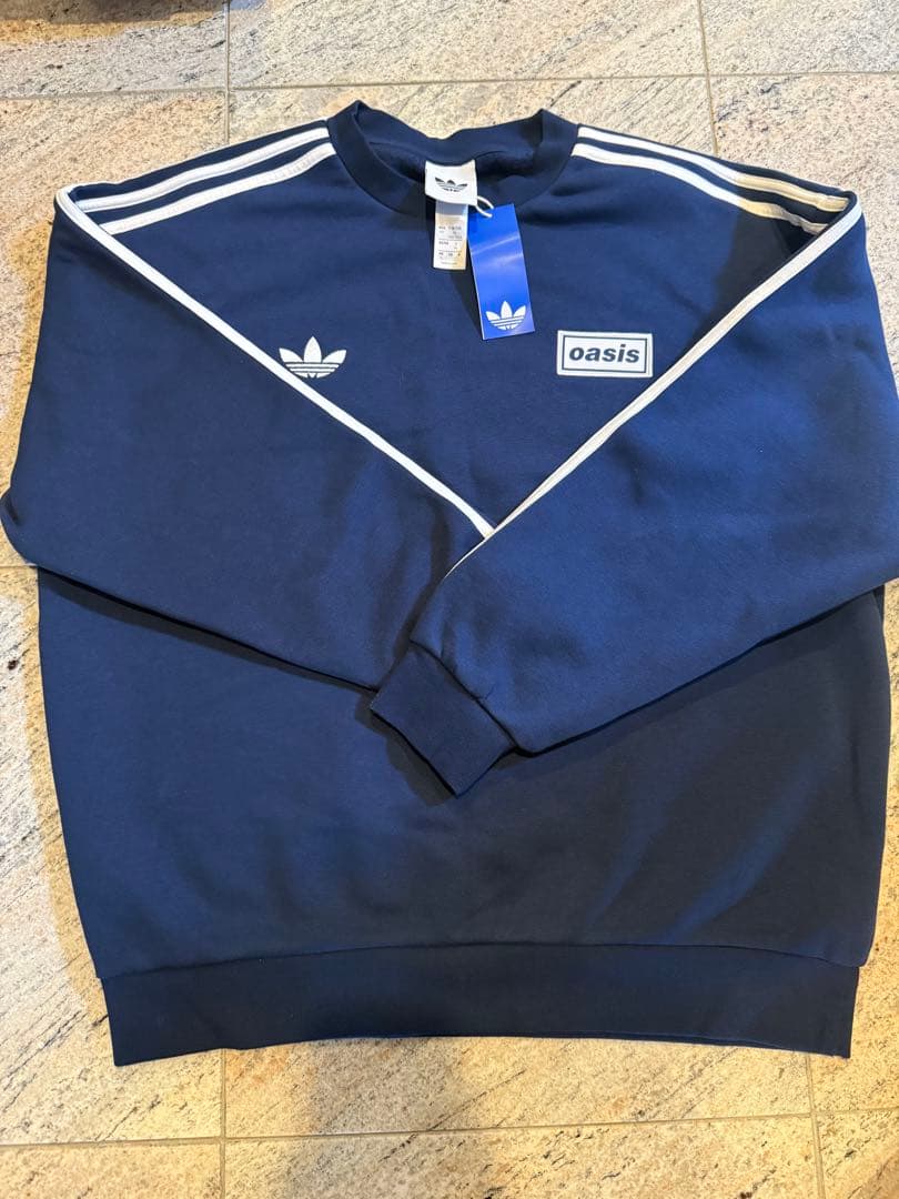 oasis ツアーオーバーサイズクルーネックスウェット NIGHT INDIGO