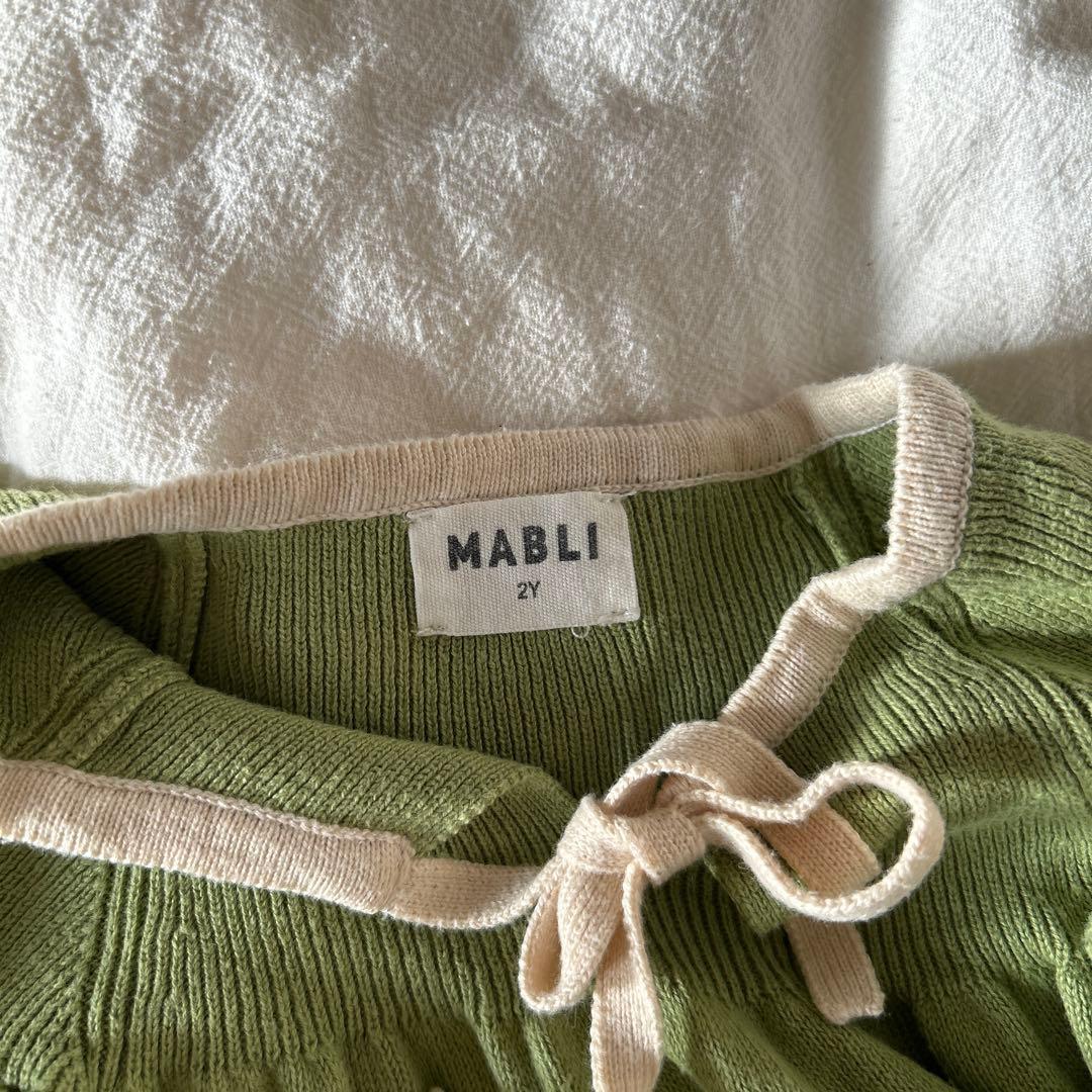 Mabli オリーブグリーンロンパース 2Y