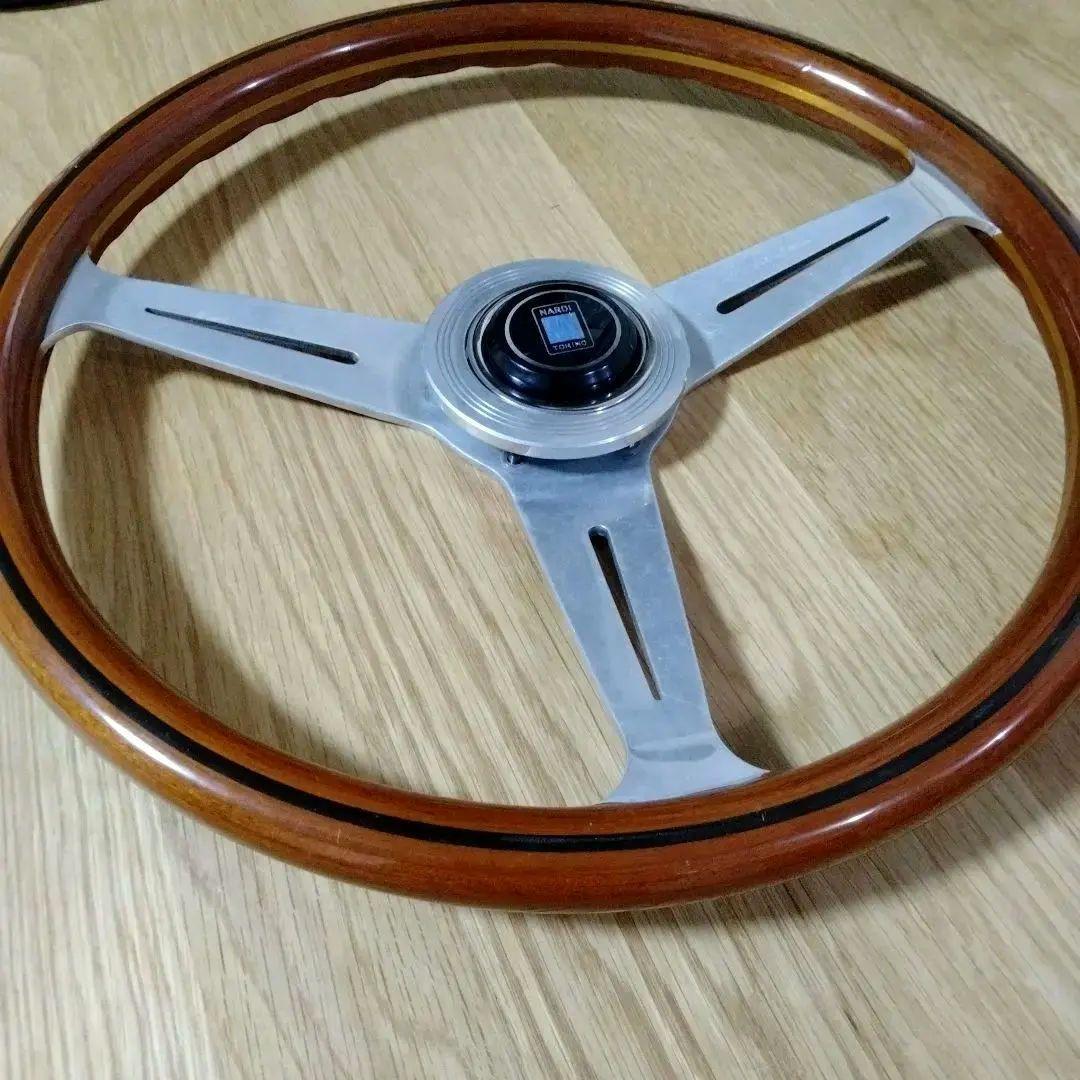 【80'S】NARDI ナルディ　クラシックウッド　ステアリングホイール　当時物