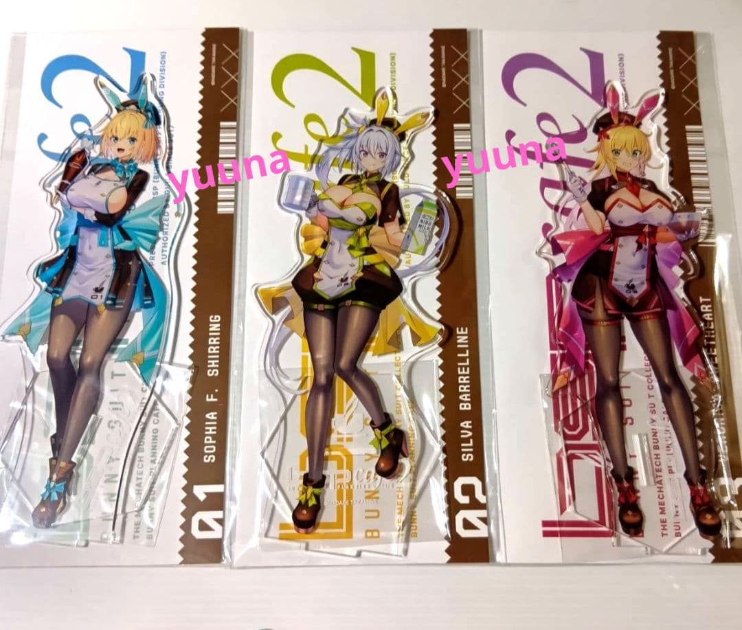 高峰ナダレ　コラボカフェ　バニースーツプランニング　BIGアクリルスタンド　全種