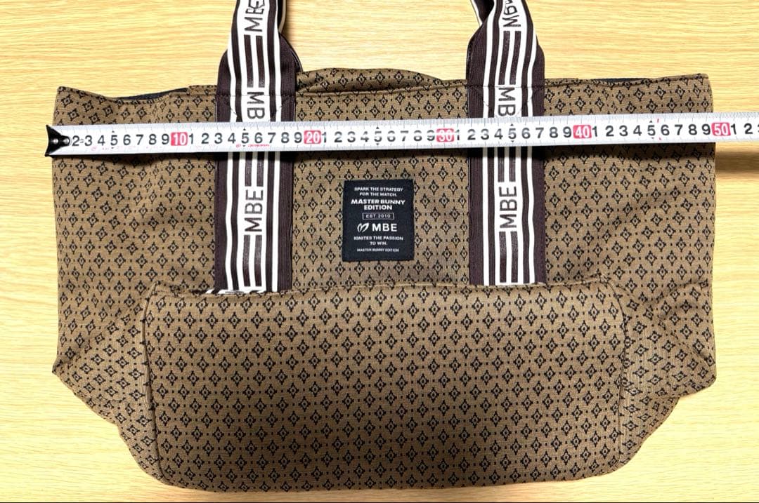 MASTER BUNNY EDITIONダイヤ柄ジャガードトートバッグ