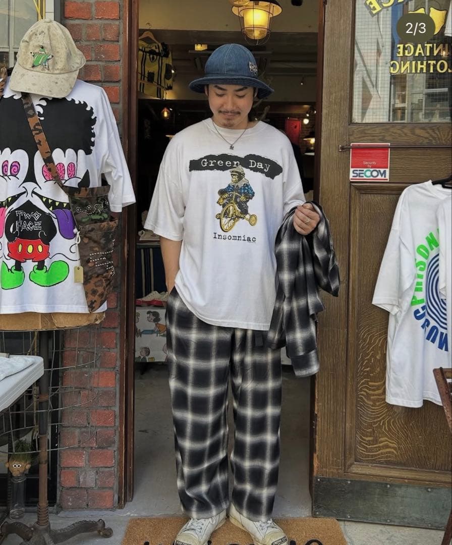 新品 THREEFACE OMBRE CHECK SETUP オンブレ Mサイズ