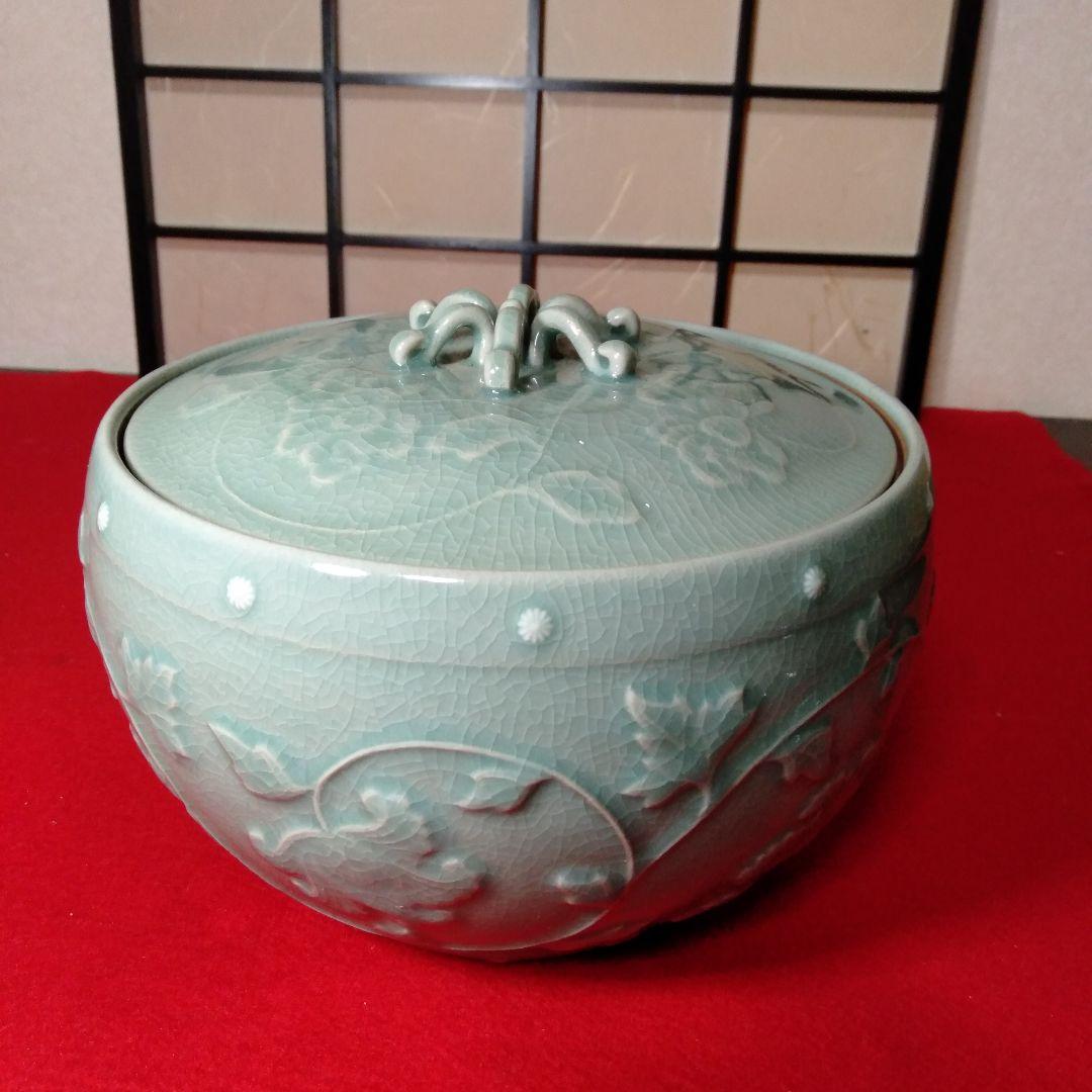 韓国陶芸作家　金世龍作　高麗青磁水指