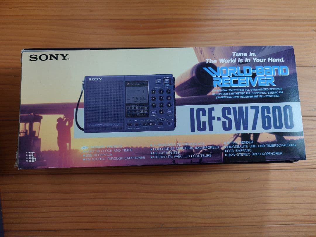 【希少】SONY ラジオ ICF-SW7600 箱　ケース付き　ジャンク品として
