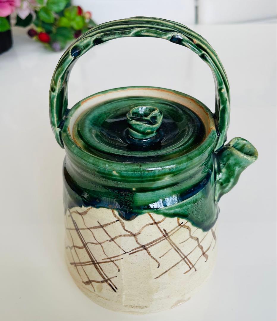 お値下げ！美品★茶道具　表千家片口水指　片口水注　片口水次　水指　水差し　織部