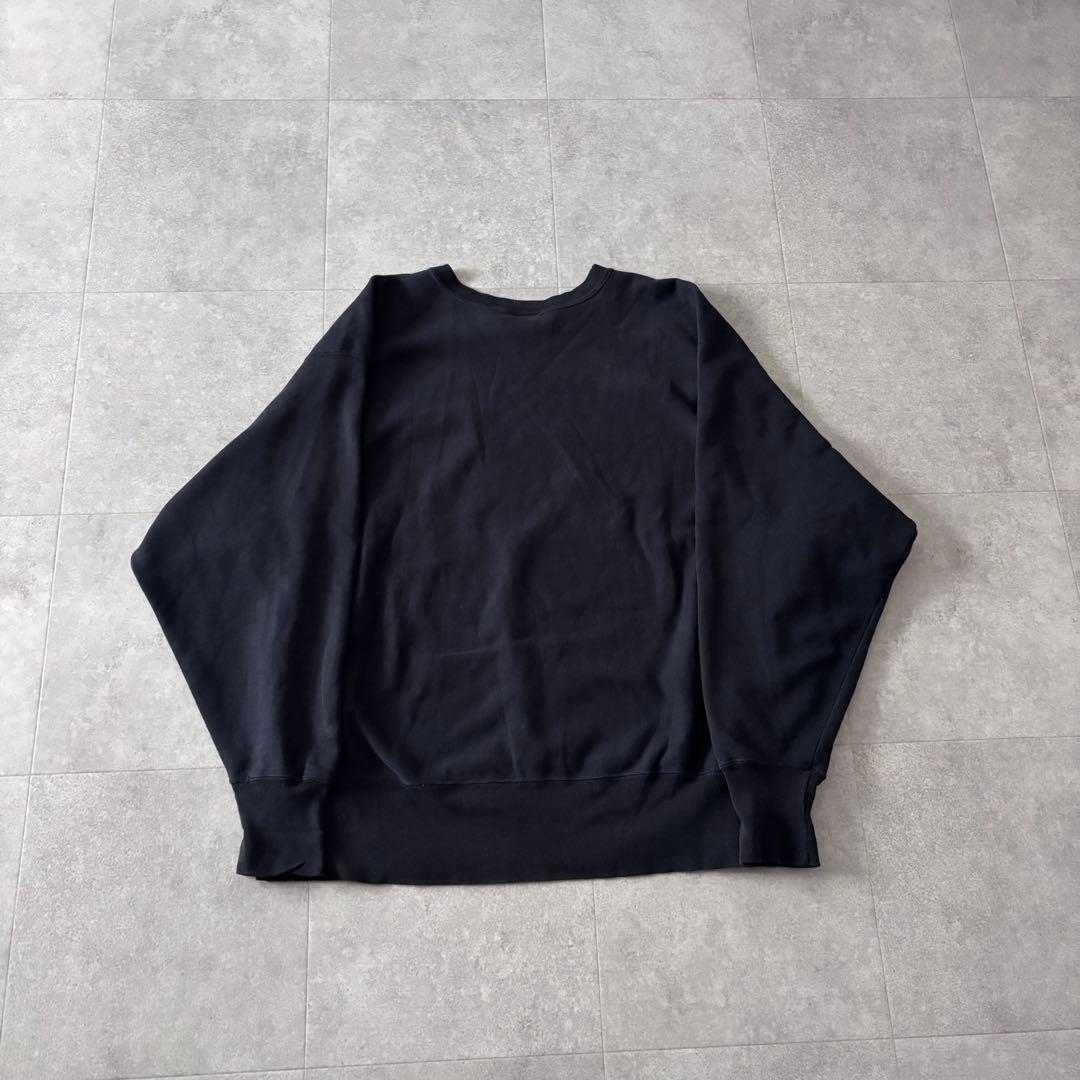90s 00s 目無し Champion リバースウィーブスウェット 黒 2XL