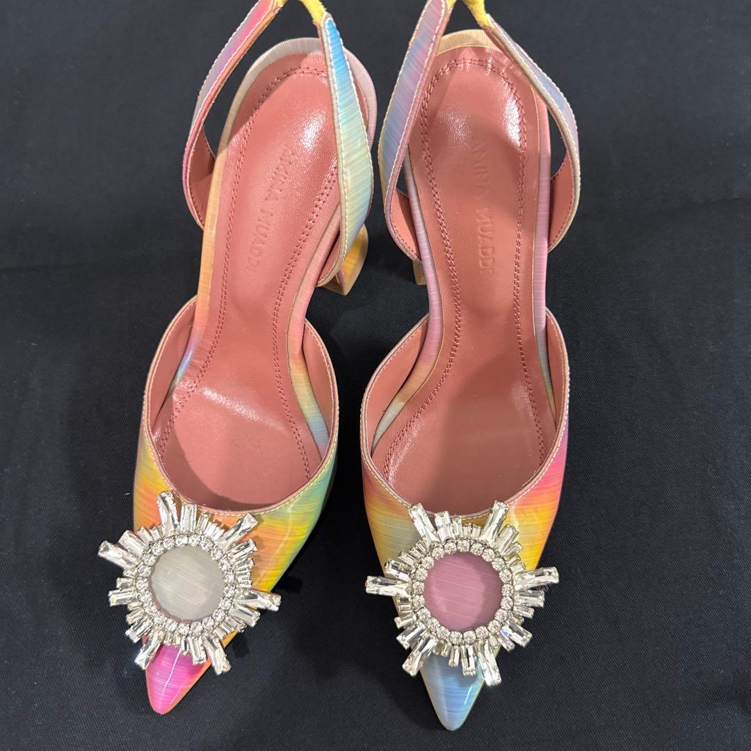 AMINA MUADDI35グラデーション ビジューミュール新品半額以下