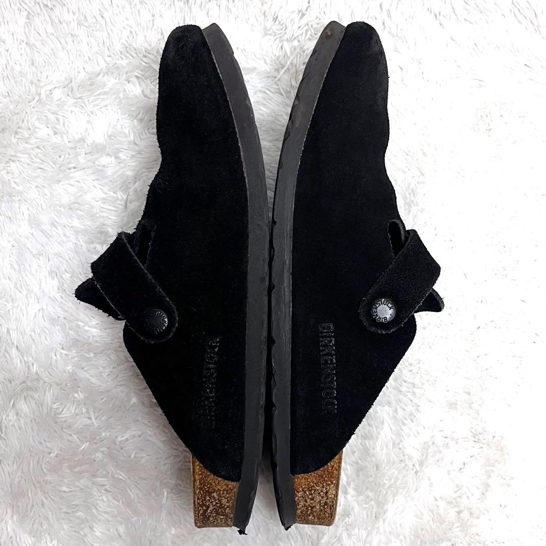 BIRKENSTOCK ビルケンシュトック ボストン ブラック スエード 38