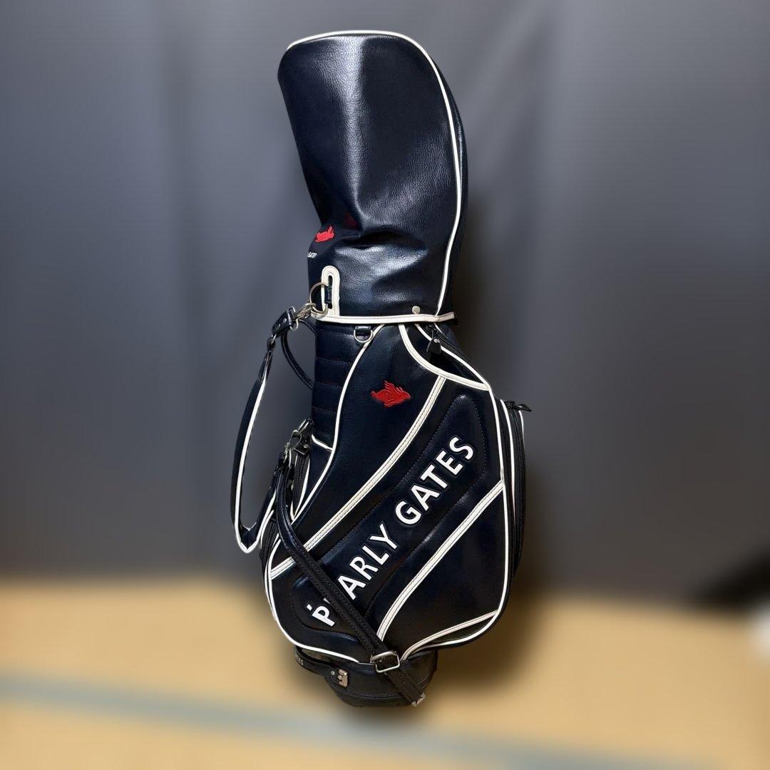 最終値下げ。PEARLY GATES ゴルフバッグ ネイビー