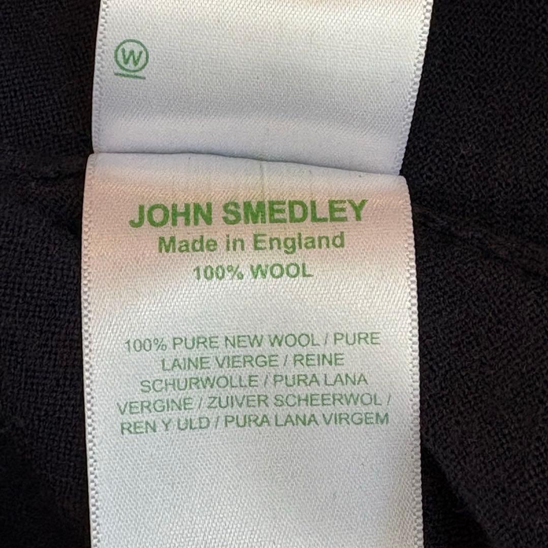 【美品】ジョンスメドレーJOHN SMEDLEY 英国製ウール Vネックセーター