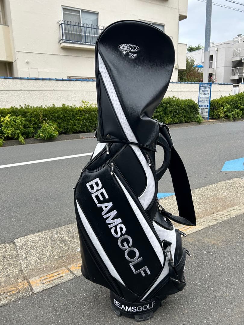 【超希少品】BEAMS GOLF キャディバッグ ブラック/ホワイト
