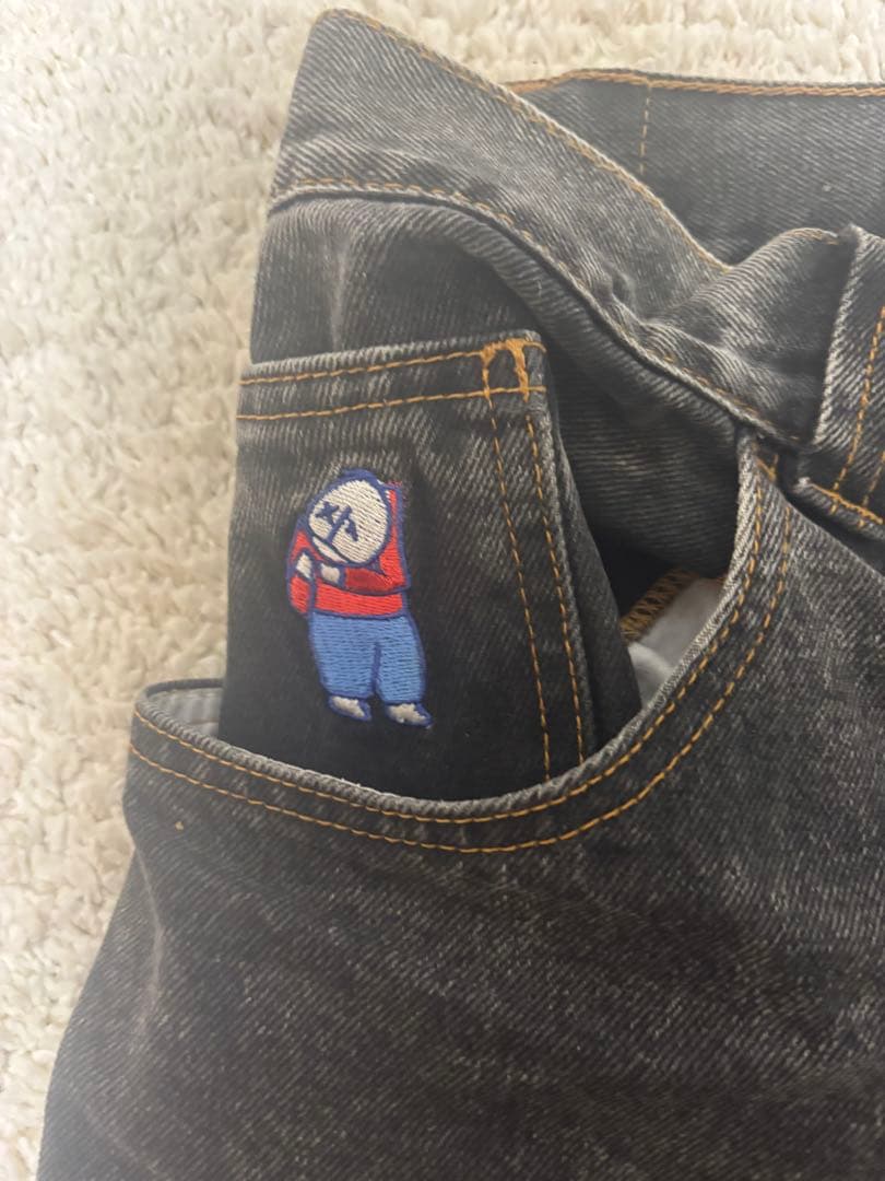 BIGBOY ダークグレー デニムパンツ S