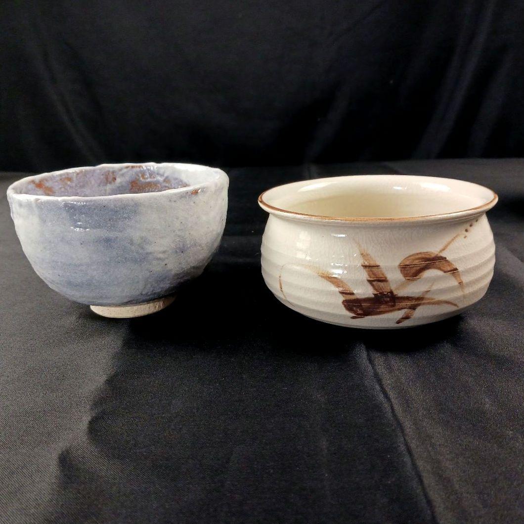 Y3336-1 茶道具 一式 セット 茶碗 水指 棗他 木箱付き