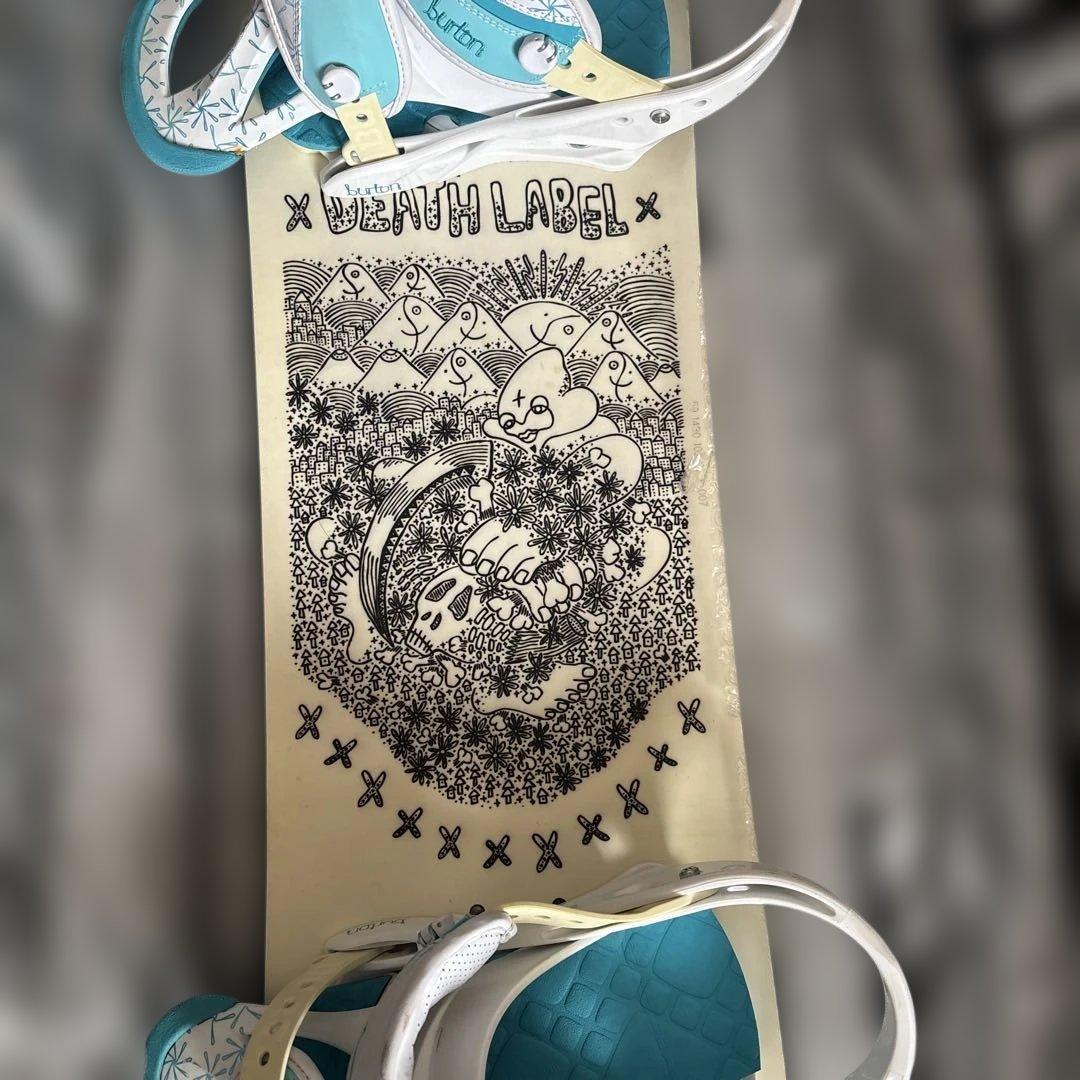 【DEATHLABEL グラトリset】スノボード　板　ビンディング付き　143