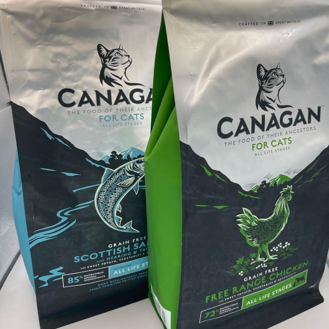 カナガン☆キャットフード2袋(チキン＆サーモン)