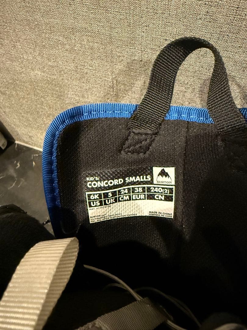 BURTON キッズ CONCORD SMALLSサイズ24cm ほぼ未使用