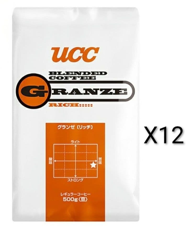 UCC上島珈琲 UCC グランゼリッチ(豆) AP500g×12個