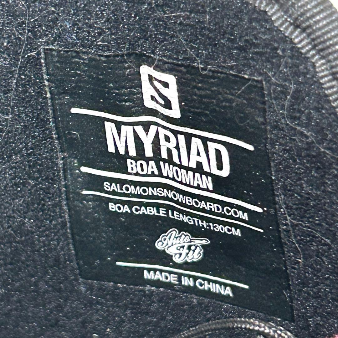 SALOMON MYRIAD BOA スノーボードブーツ 23.5 ブラック