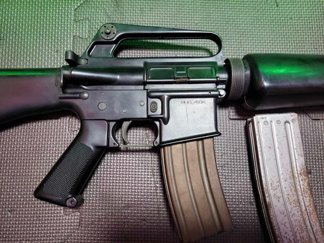 セット M16 GMC ガスガン ブラック マガジン4本付き (ジャンク)