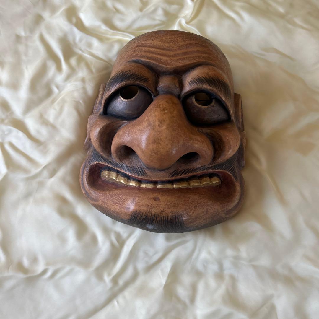 木製お面 武志作 専用箱付き