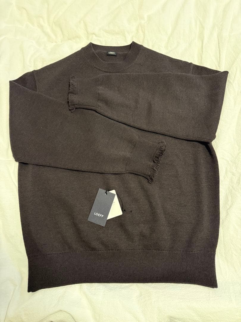 LOEFF　フリンジ ニット プルオーバー　サイズ2