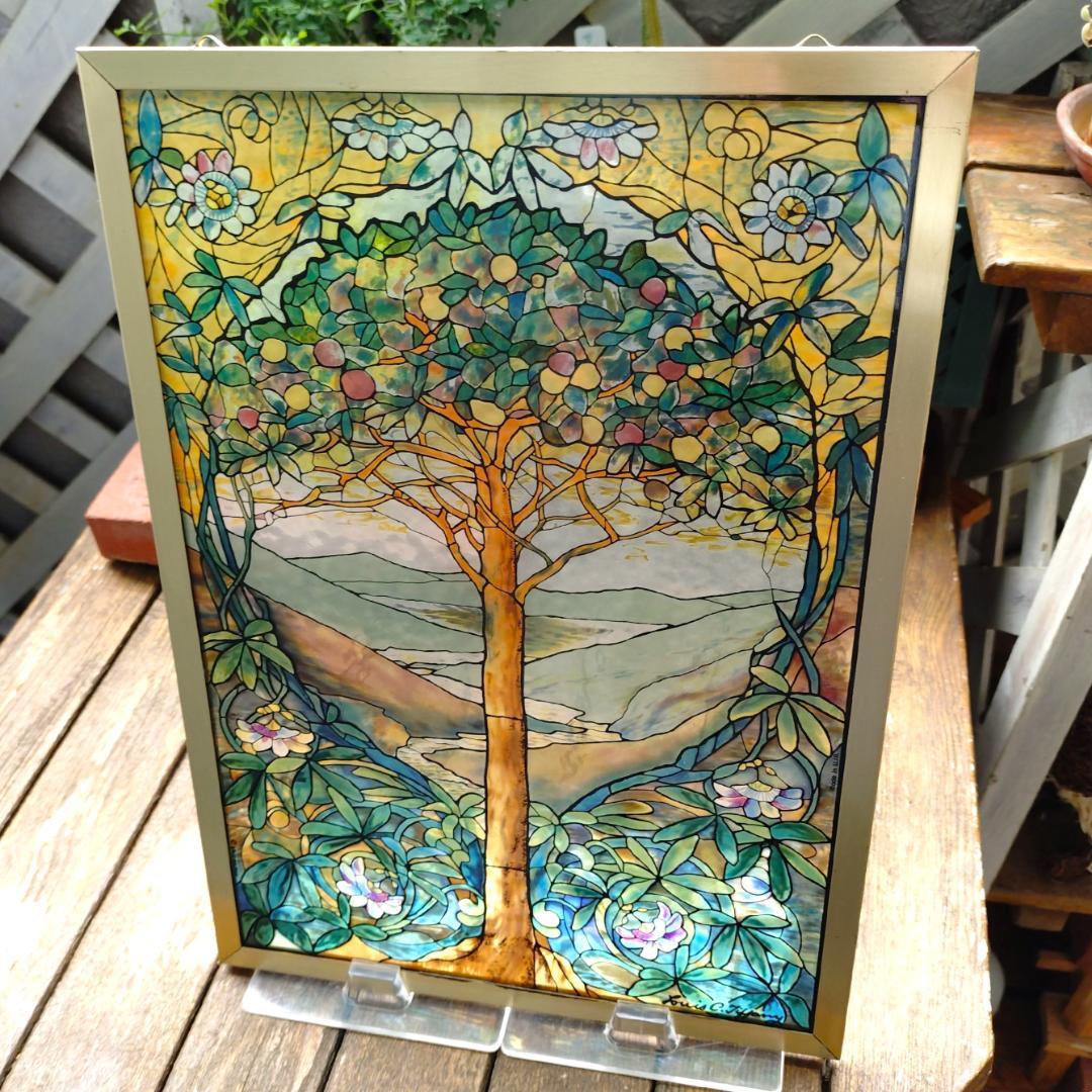 ルイスCティファニー ステンドグラスTree of Lifeグラスマスターズ社