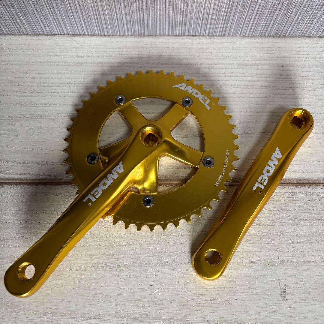 【希少モデル】ANDEL RSC1 クランクセット ゴールド 46T 170mm