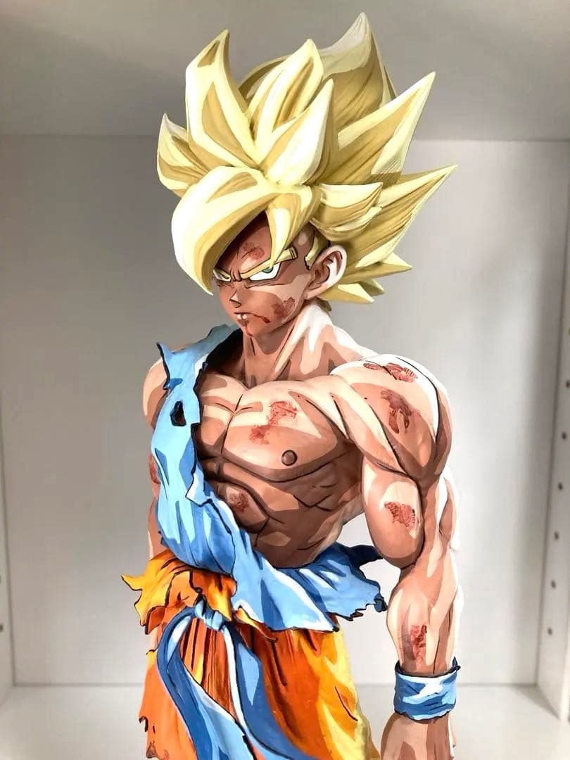 ドラゴンボール フィギュア リペイント 超サイヤ人 孫悟空 二次元彩色 SMSP