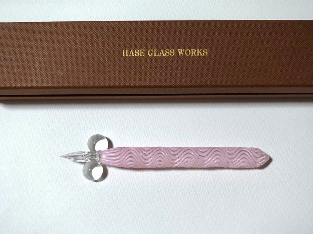 HASE硝子工房 流水ショートパステルピンク