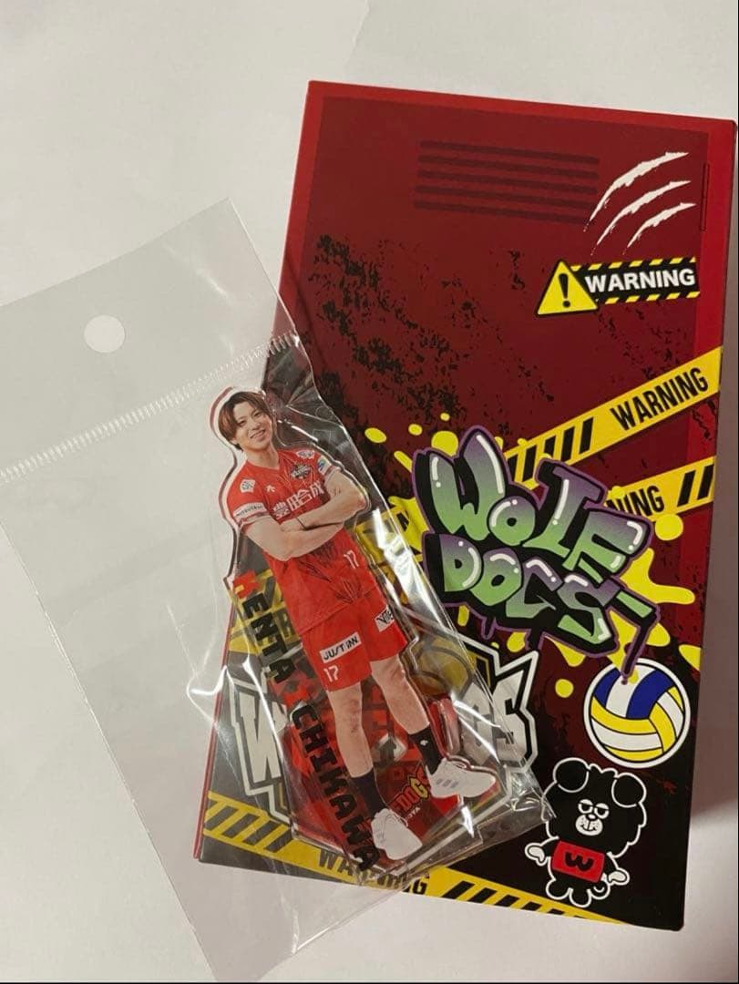 市川健太選手　合皮レザーキーホルダー+アクスタ