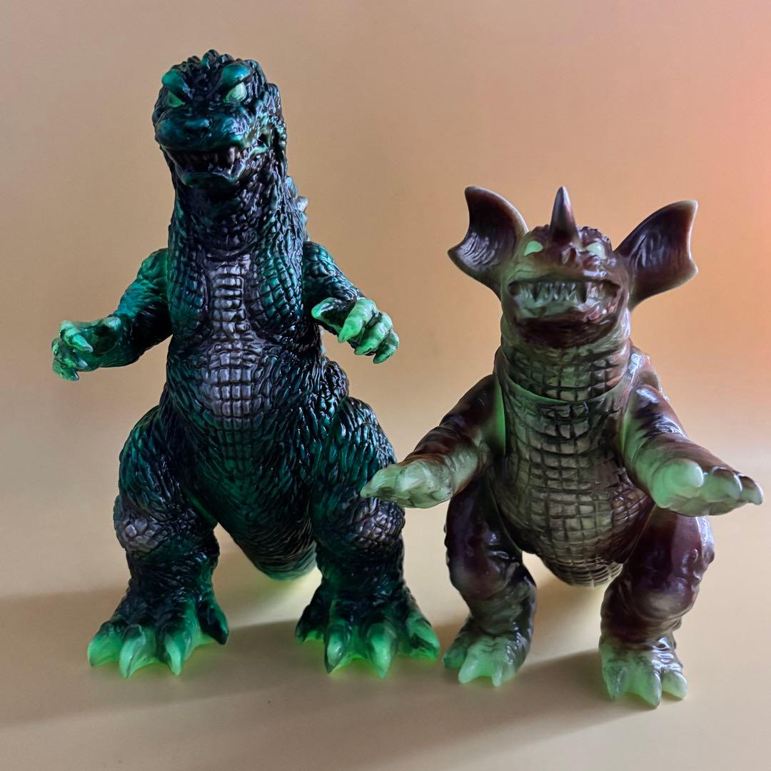 M1号 GMK ゴジラ・バラゴン 蓄光 セット販売品 後藤彩色所カスタム