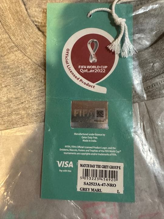 FIFAワールドカップカタール2022日本対ドイツ戦、マッチTシャツ　Lサイズ