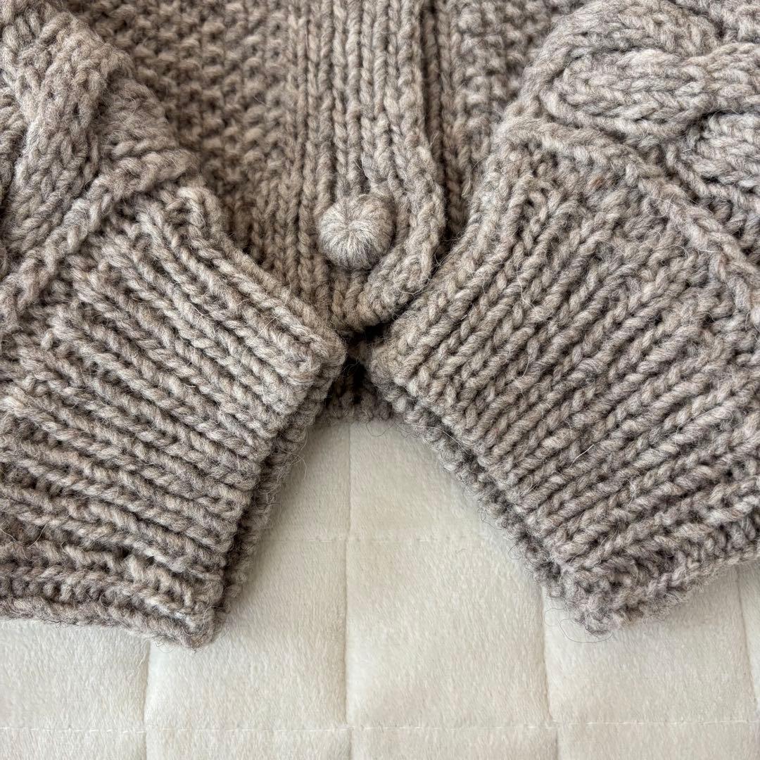 TSUHARU by Samansa Mos2 ペルーニット柄編みカーディガン