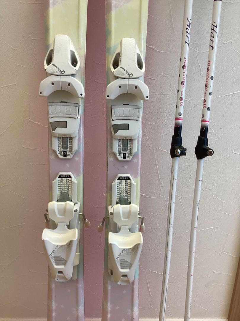 スキー板　ストックセット　子ども　120cm